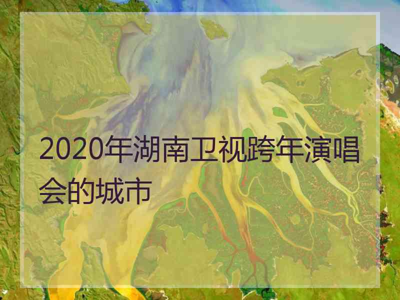 2020年湖南卫视跨年演唱会的城市