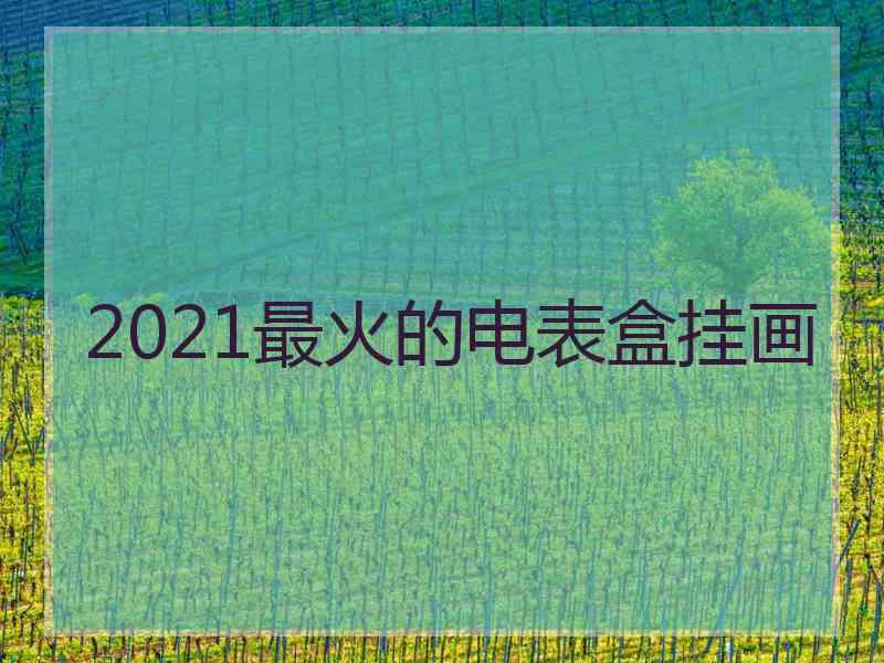 2021最火的电表盒挂画