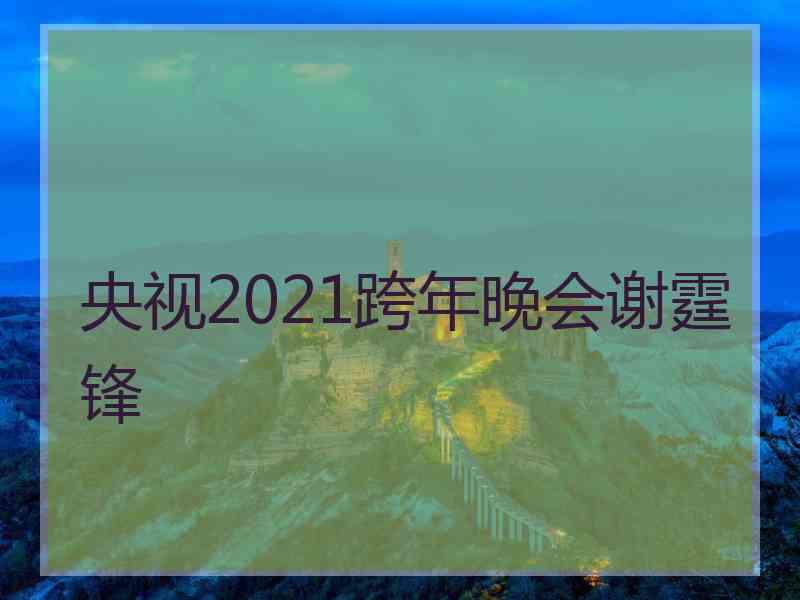 央视2021跨年晚会谢霆锋