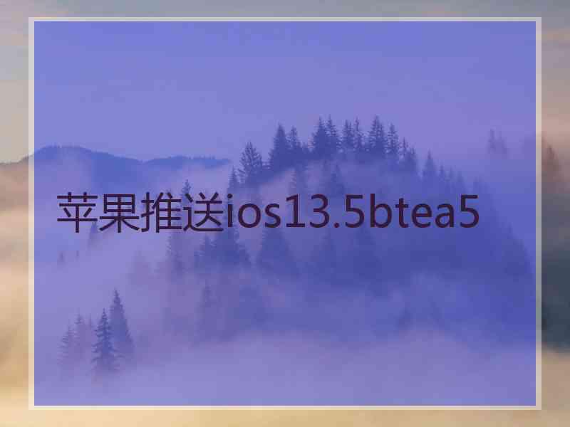 苹果推送ios13.5btea5