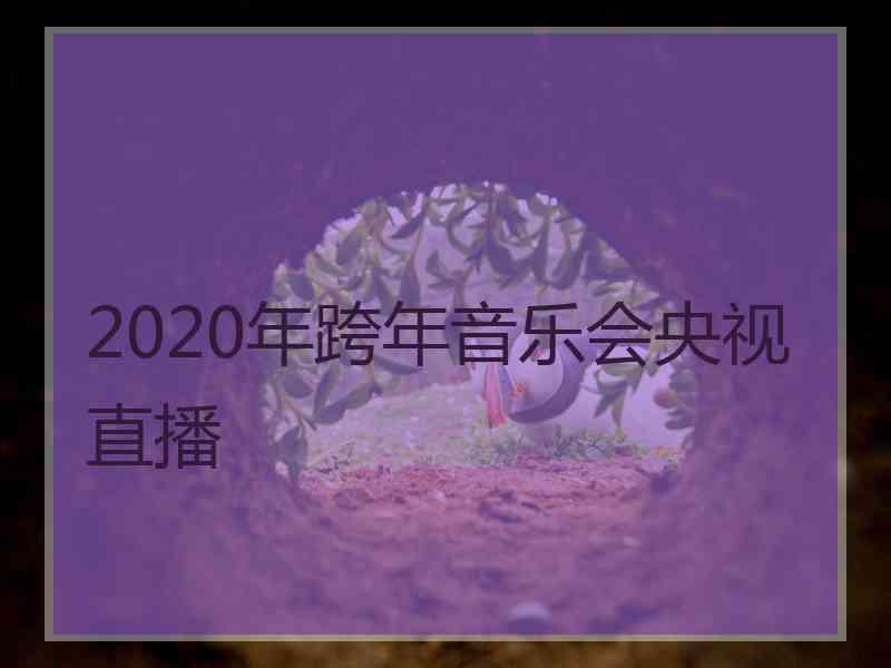 2020年跨年音乐会央视直播