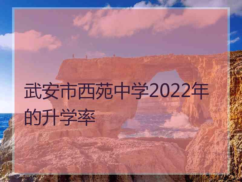 武安市西苑中学2022年的升学率