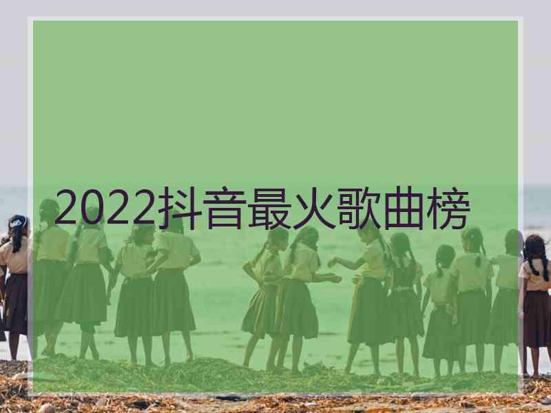 2022抖音最火歌曲榜