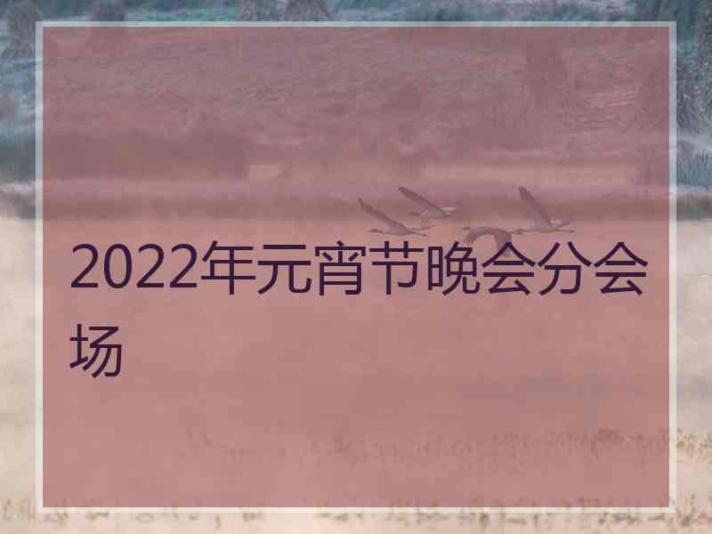 2022年元宵节晚会分会场