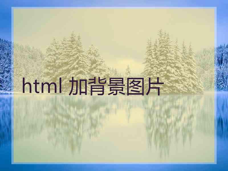 html 加背景图片