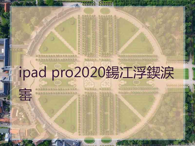 ipad pro2020鍚冮浮鍥涙寚