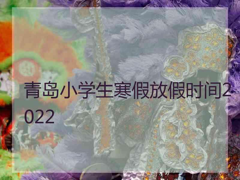 青岛小学生寒假放假时间2022