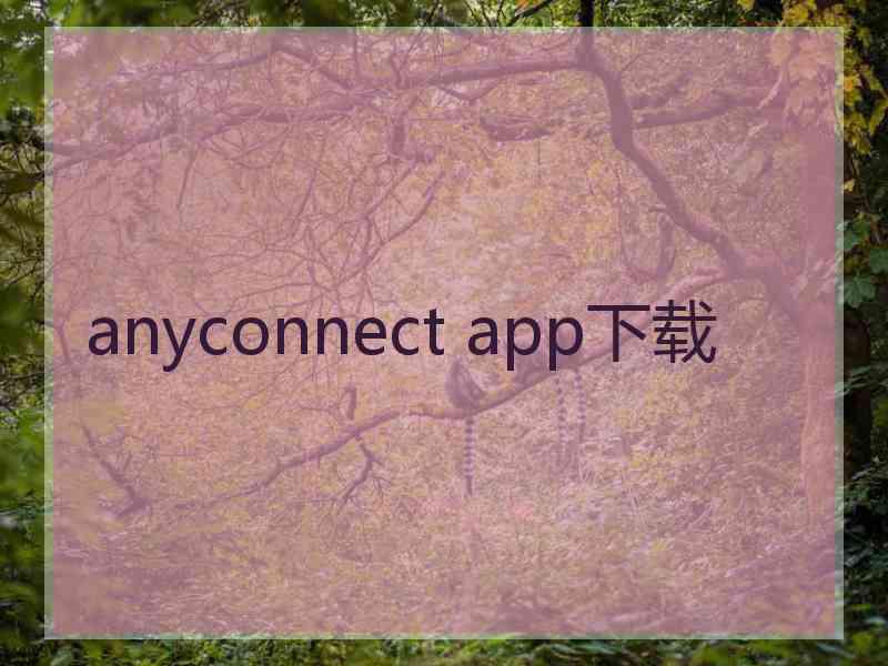 anyconnect app下载