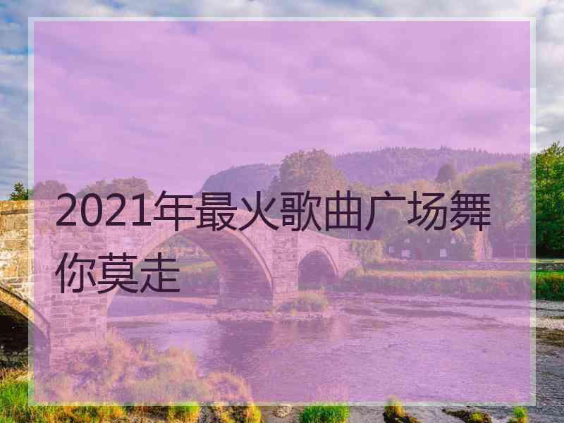 2021年最火歌曲广场舞你莫走