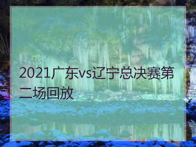 2021广东vs辽宁总决赛第二场回放