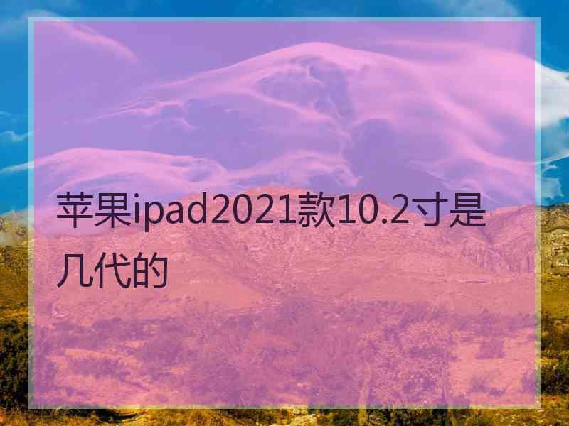 苹果ipad2021款10.2寸是几代的