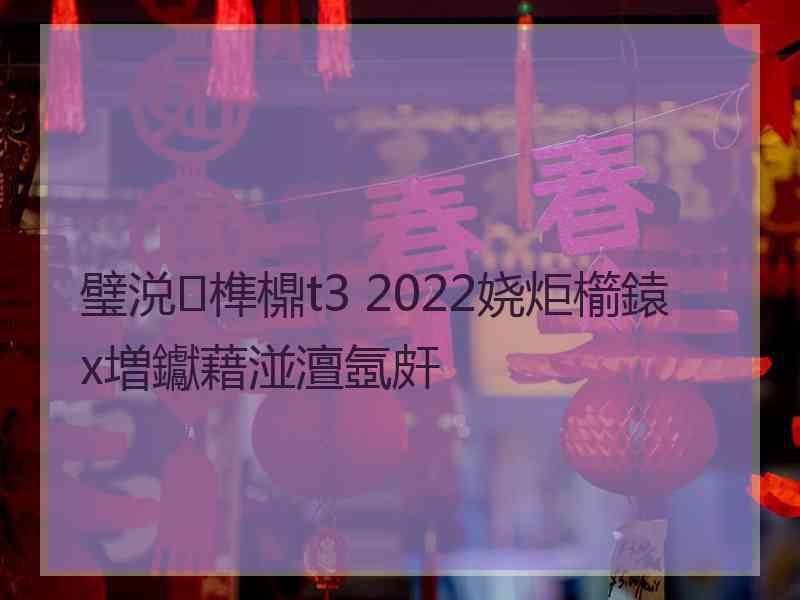 璧涚榫檙t3 2022娆炬櫤鎱х増钀藉湴澶氬皯