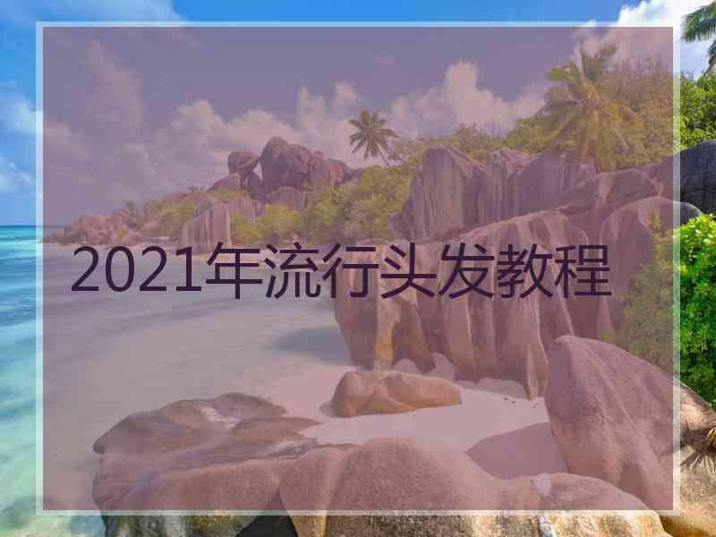 2021年流行头发教程