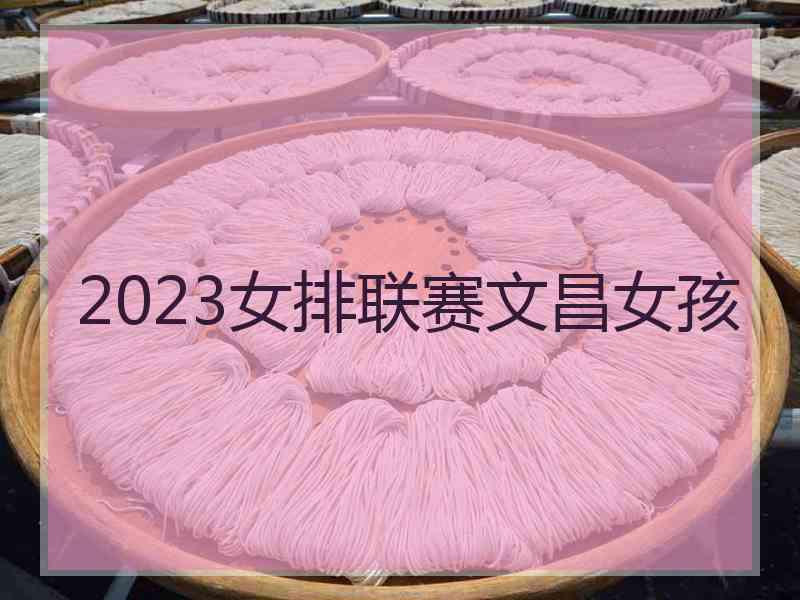 2023女排联赛文昌女孩