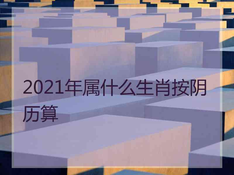 2021年属什么生肖按阴历算