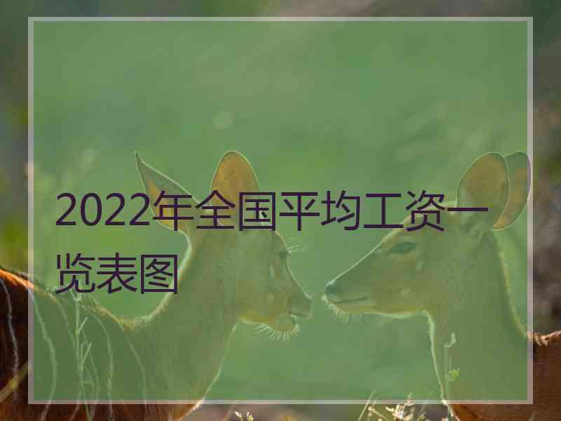 2022年全国平均工资一览表图