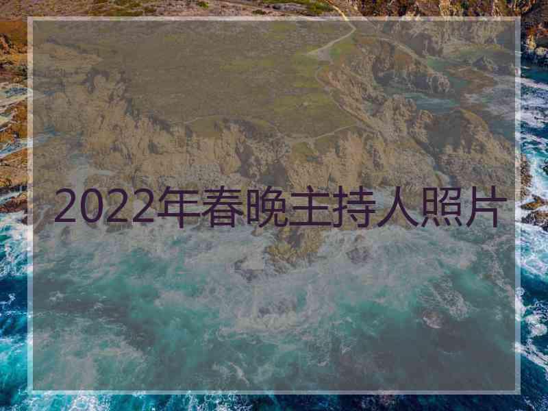 2022年春晚主持人照片