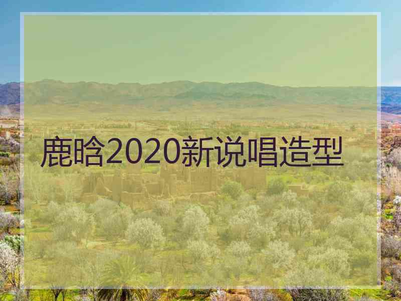 鹿晗2020新说唱造型