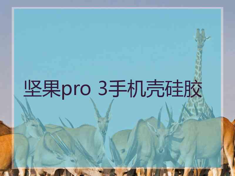 坚果pro 3手机壳硅胶