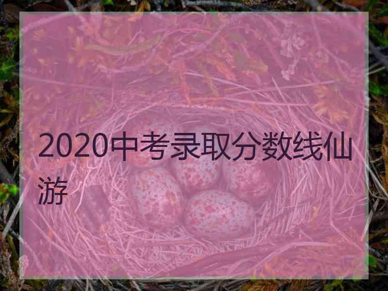 2020中考录取分数线仙游