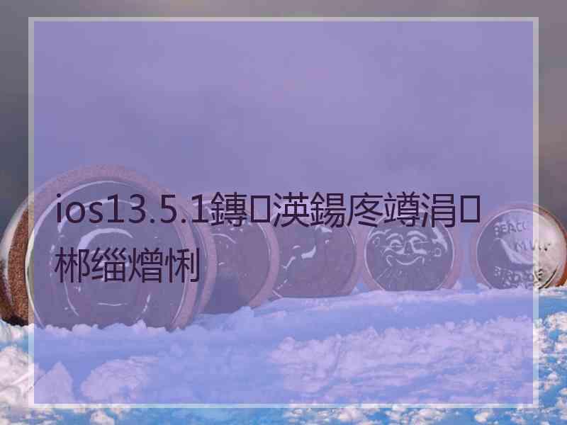 ios13.5.1鏄渶鍚庝竴涓郴缁熷悧