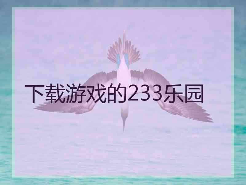 下载游戏的233乐园