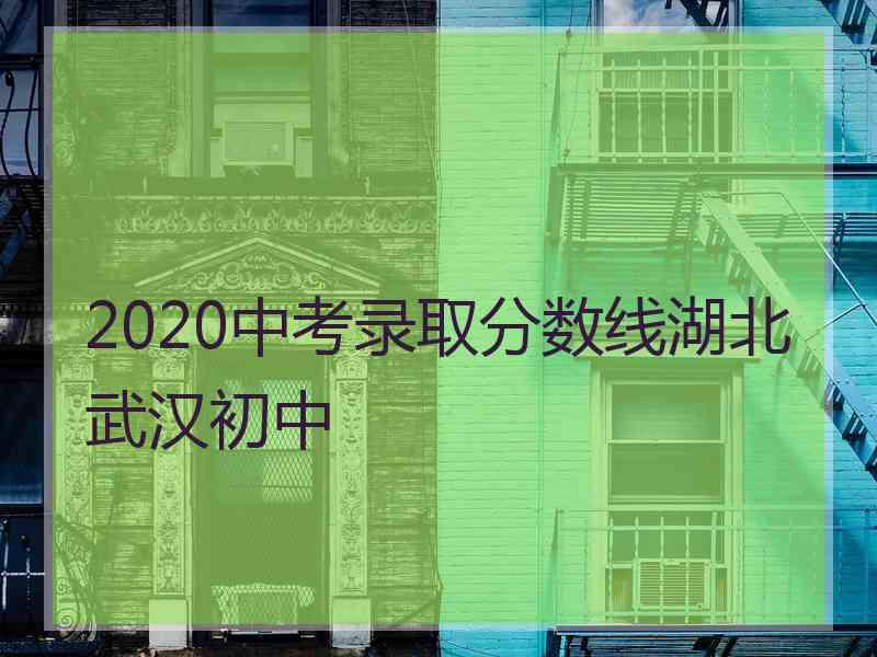 2020中考录取分数线湖北武汉初中