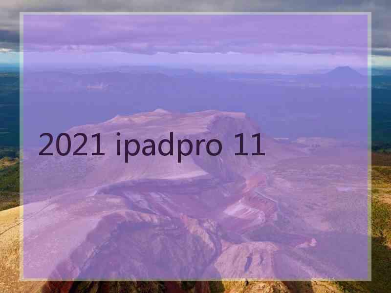 2021 ipadpro 11