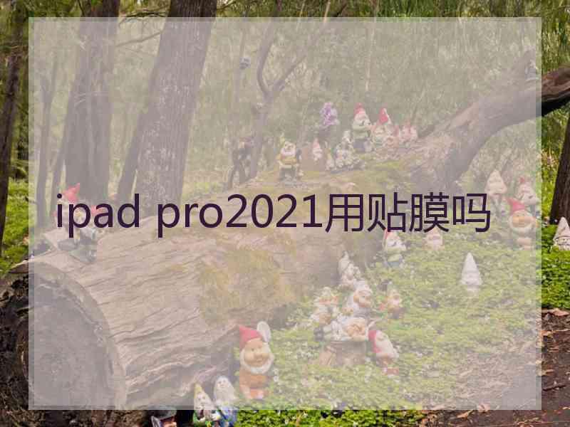 ipad pro2021用贴膜吗