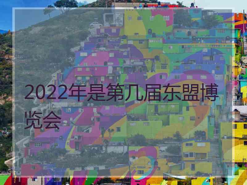 2022年是第几届东盟博览会