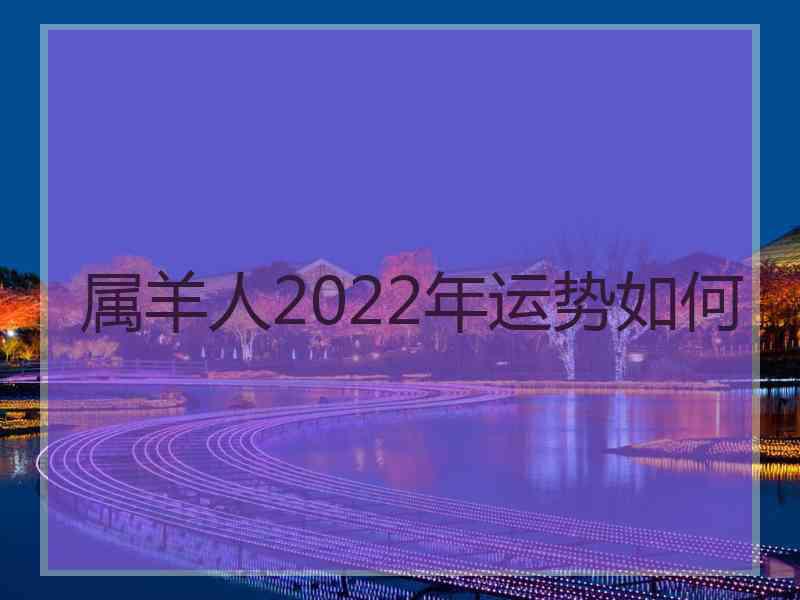 属羊人2022年运势如何