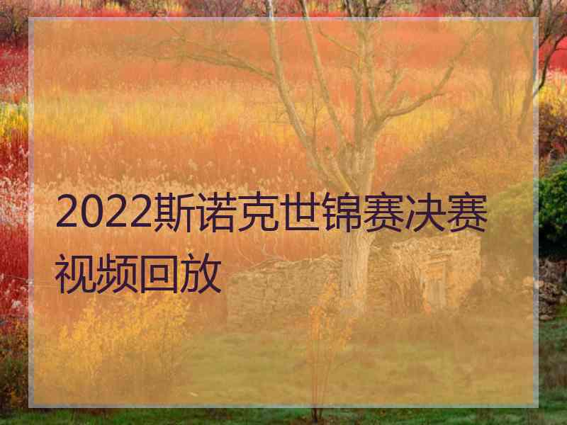 2022斯诺克世锦赛决赛视频回放