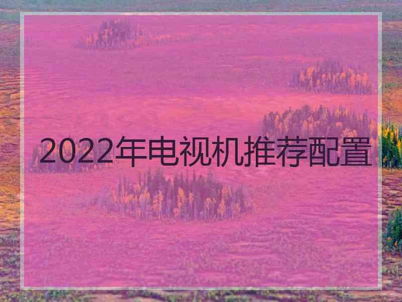 2022年电视机推荐配置