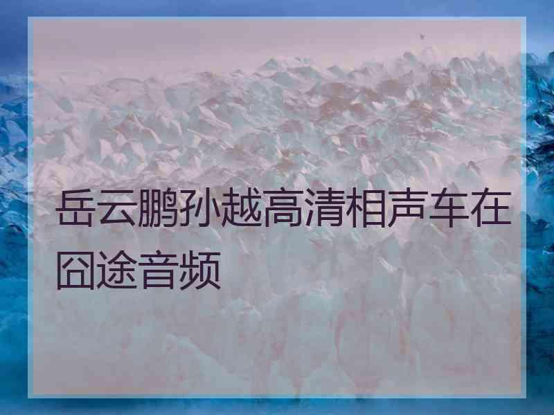 岳云鹏孙越高清相声车在囧途音频