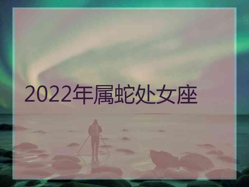 2022年属蛇处女座