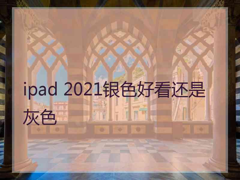 ipad 2021银色好看还是灰色