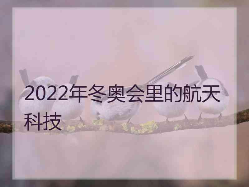 2022年冬奥会里的航天科技