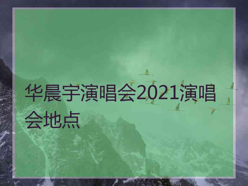 华晨宇演唱会2021演唱会地点