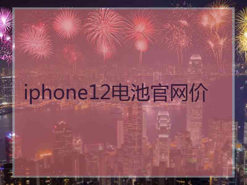 iphone12电池官网价