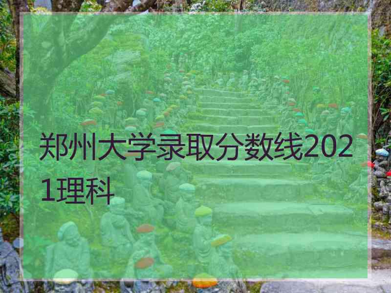 郑州大学录取分数线2021理科