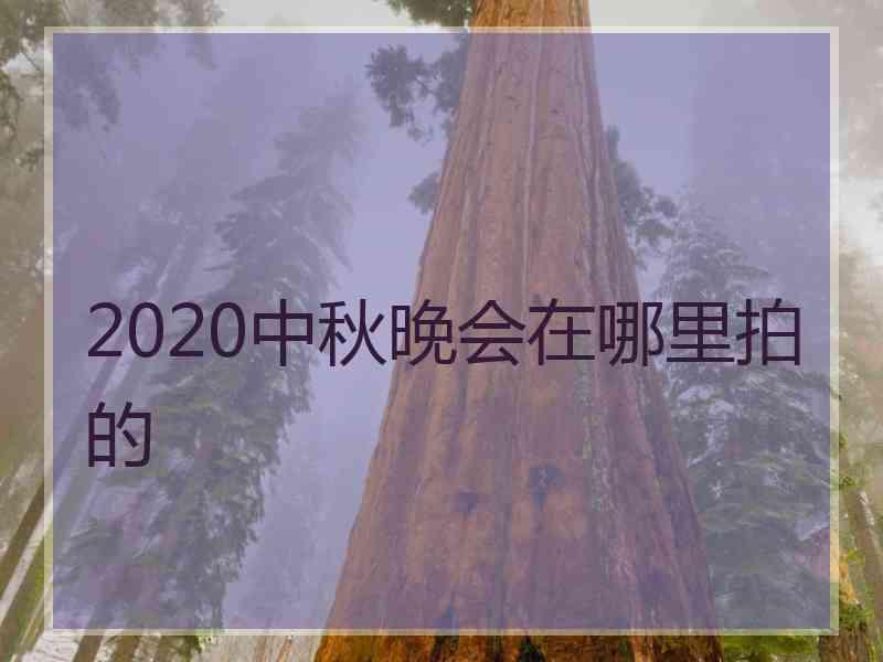 2020中秋晚会在哪里拍的