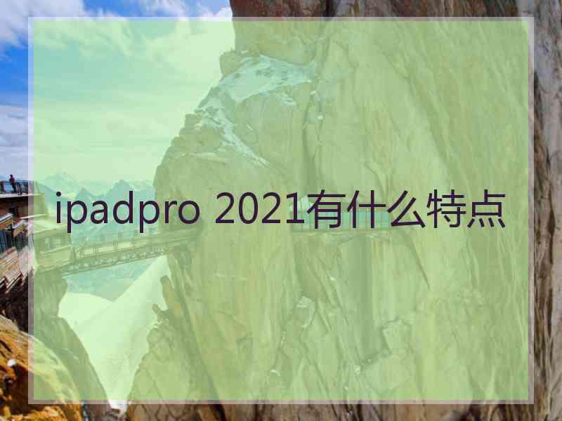 ipadpro 2021有什么特点