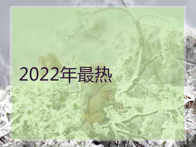 2022年最热