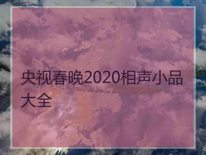 央视春晚2020相声小品大全