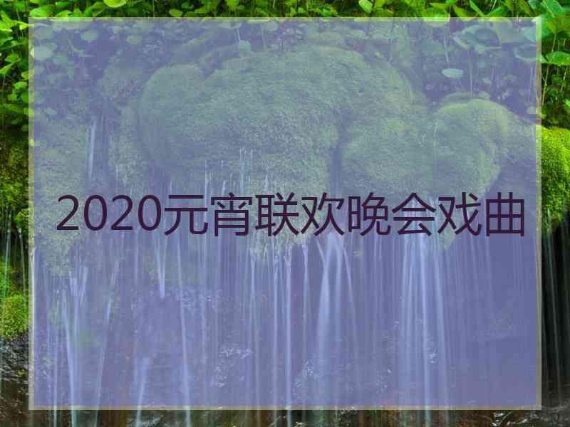 2020元宵联欢晚会戏曲