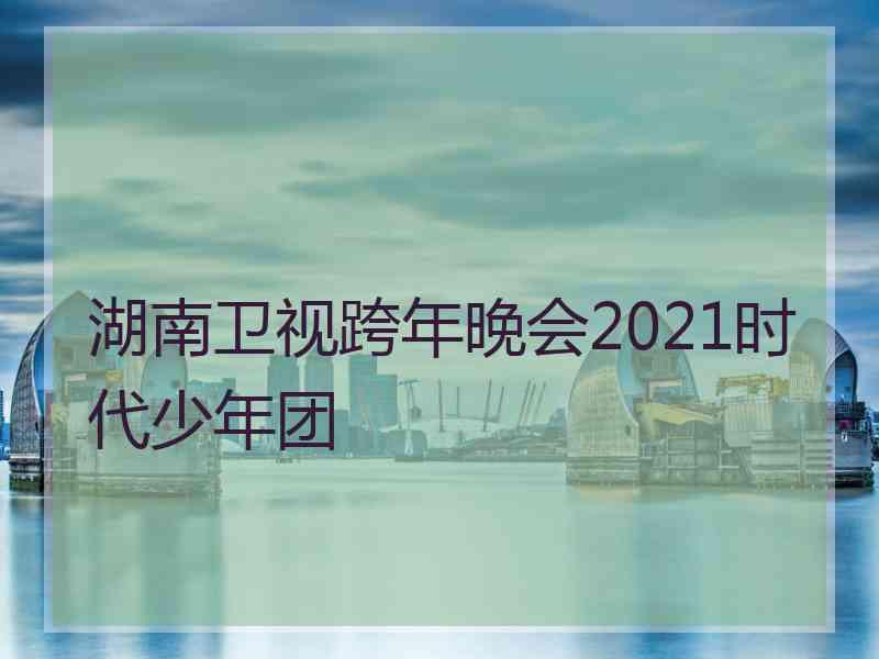 湖南卫视跨年晚会2021时代少年团