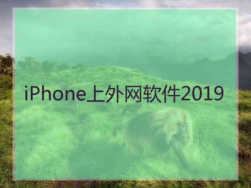 iPhone上外网软件2019