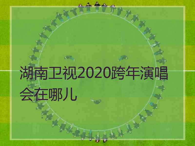 湖南卫视2020跨年演唱会在哪儿