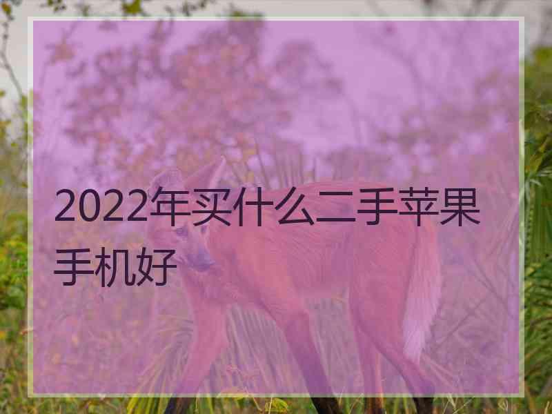 2022年买什么二手苹果手机好