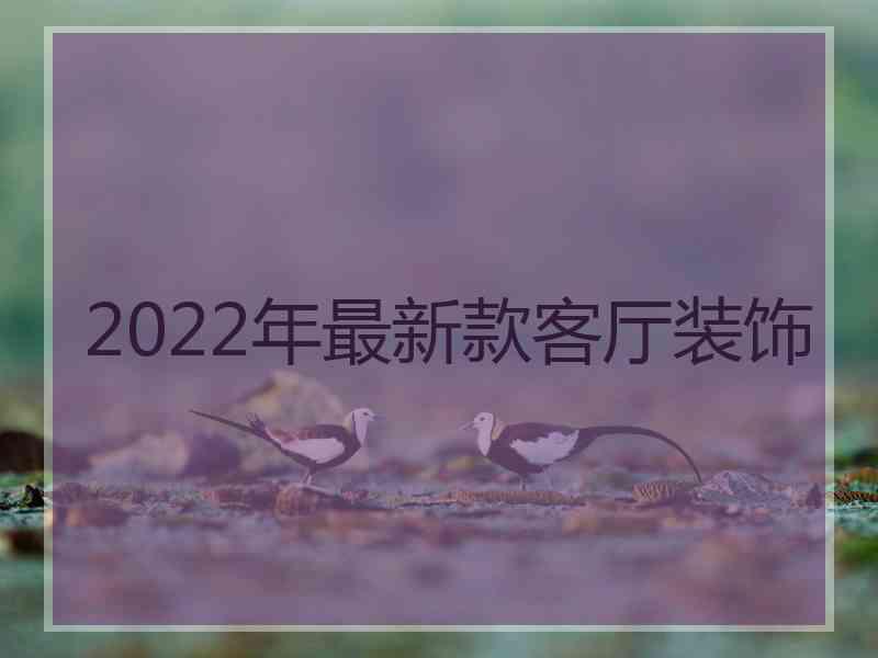 2022年最新款客厅装饰